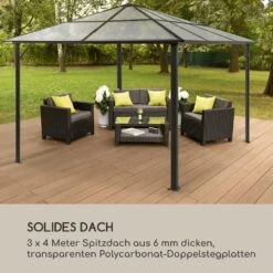 Pantheon Solid Sky Ambient Solar Pavillon 3x4m Polycarbonat Aluminium -Outdoor Grills Verkaufsgeschäft 10035907 de 0007 logo