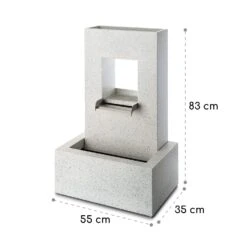 Bloomingstone Brunnen Gartenbrunnen Zierbrunnen 20W Pumpe Zink LED -Outdoor Grills Verkaufsgeschäft 10035916 yy 0008 logo