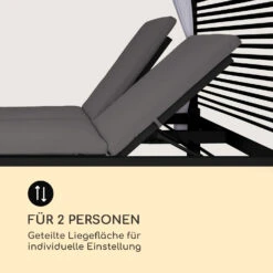Eremitage Double Lux Sonnenliege 4 Liegepositionen 2 Personen 6 Cm Polster -Outdoor Grills Verkaufsgeschäft 10035922 de 0009 logo