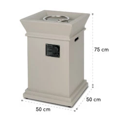 Prati Gas-Feuerstelle 13 KW Elektrisches Zündsystem Lavasteine Inkl. Regenschutz -Outdoor Grills Verkaufsgeschäft 10035935 yy 0008 dimensions