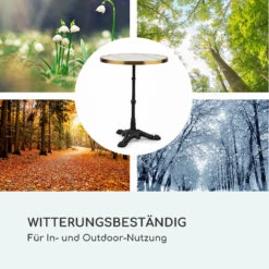 Patras Lux Bistro-Tisch Mit Dreifuß Marmortisch Ø: 57,5 Cm Höhe: 72 Cm -Outdoor Grills Verkaufsgeschäft 10035981 de 0007 logo
