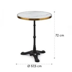 Patras Lux Bistro-Tisch Mit Dreifuß Marmortisch Ø: 57,5 Cm Höhe: 72 Cm -Outdoor Grills Verkaufsgeschäft 10035981 yy 0008 logo