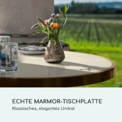 Patras Jewel Marmor-Tisch Jugendstil Ø: 57,5 Cm H: 75 Cm Gusseiserner Standfuß -Outdoor Grills Verkaufsgeschäft 10035982 de 0003 logo