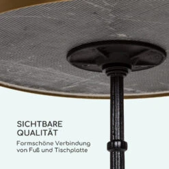 Patras Lux Bistro-Tisch Mit Dreifuß Marmortisch Ø: 57,5 Cm Höhe: 72 Cm -Outdoor Grills Verkaufsgeschäft 10035984 de 0006 logo