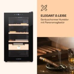 Klarstein El Presidente 48 Zigarren-Humidor 48L 3 Einschübe 1 Fach Zedernholz -Outdoor Grills Verkaufsgeschäft 10036103 de 0003 logo