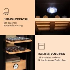 El Presidente 23 Humidor 45 W Touch Buchenholz 23L LED -Outdoor Grills Verkaufsgeschäft 10036106 de 0006 logo