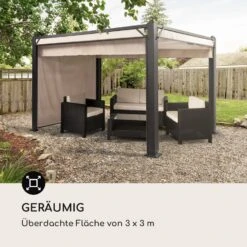 Pantheon Cortina Pergola Ersatzseitenwand Set: 4 Wände 200 G/m² Polyester-Tuch 3x3m -Outdoor Grills Verkaufsgeschäft 10036116 de 0004 logo