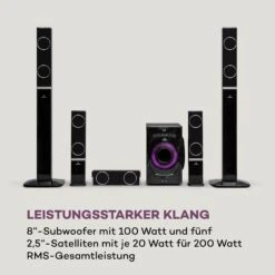 Areal 825 5.1 Lautsprechersystem 200 W RMS BT USB SD AUX Fernbedienung -Outdoor Grills Verkaufsgeschäft 10036134 de 0004 logo