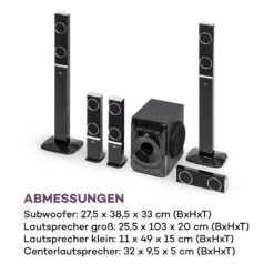 Areal 825 5.1 Lautsprechersystem 200 W RMS BT USB SD AUX Fernbedienung -Outdoor Grills Verkaufsgeschäft 10036134 de 0008 logo