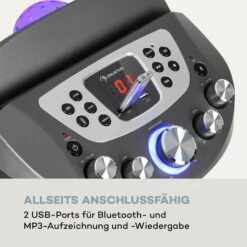 KaraBig LightUp MKII Karaokeanlage BT 2xMikro Multicolor 2xUSB 40W RMS 480W Peak -Outdoor Grills Verkaufsgeschäft 10036272 de 0005 logo