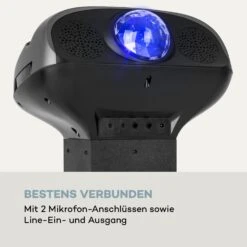 KaraBig LightUp MKII Karaokeanlage BT 2xMikro Multicolor 2xUSB 40W RMS 480W Peak -Outdoor Grills Verkaufsgeschäft 10036272 de 0010 logo