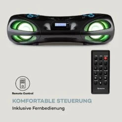 Spacewoofer DAB Boombox CD-Player DAB+ UKW Bluetooth Fernbedienung LED 15 Spacewoofer DAB Boombox CD-Player DAB+ UKW Bluetooth Fernbedienung LED -Outdoor Grills Verkaufsgeschäft 10036341 de 0007 logo