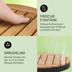 Sumatra Teak Round Gartendusche Aluminium Teakholz Tragegriff -Outdoor Grills Verkaufsgeschäft 10036351 de 0004 usp