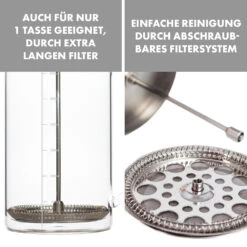 Glaswerk Ristretto French Press 0,35 Liter Borosilikatglas Edelstahl Walnussholz -Outdoor Grills Verkaufsgeschäft 10036360 de 0006 logo