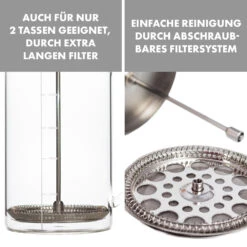 Glaswerk Ristretto French Press 1 Liter Borosilikatglas Edelstahl Walnussholz -Outdoor Grills Verkaufsgeschäft 10036368 de 0006 logo