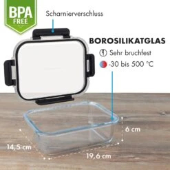 Jardine Frischhaltedosen 3er Set 1040 Ml Borosilikatglas Deckel -Outdoor Grills Verkaufsgeschäft 10036371 de 0007 logo