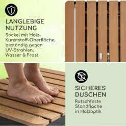 Sumatra Breeze Square Gartendusche WPC Aluminium 70x55cm Eckig -Outdoor Grills Verkaufsgeschäft 10036436 de 0003 usp