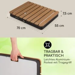 Sumatra Breeze Square Gartendusche WPC Aluminium 70x55cm Eckig -Outdoor Grills Verkaufsgeschäft 10036436 de 0006 usp