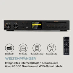 Black Star CD-HiFi-Receiver Verstärker Internet/DAB+/FM-Radio CD-Player WiFi 12 Black Star CD-HiFi-Receiver Verstärker Internet/DAB+/FM-Radio CD-Player WiFi -Outdoor Grills Verkaufsgeschäft 10036445 de 0003 logo