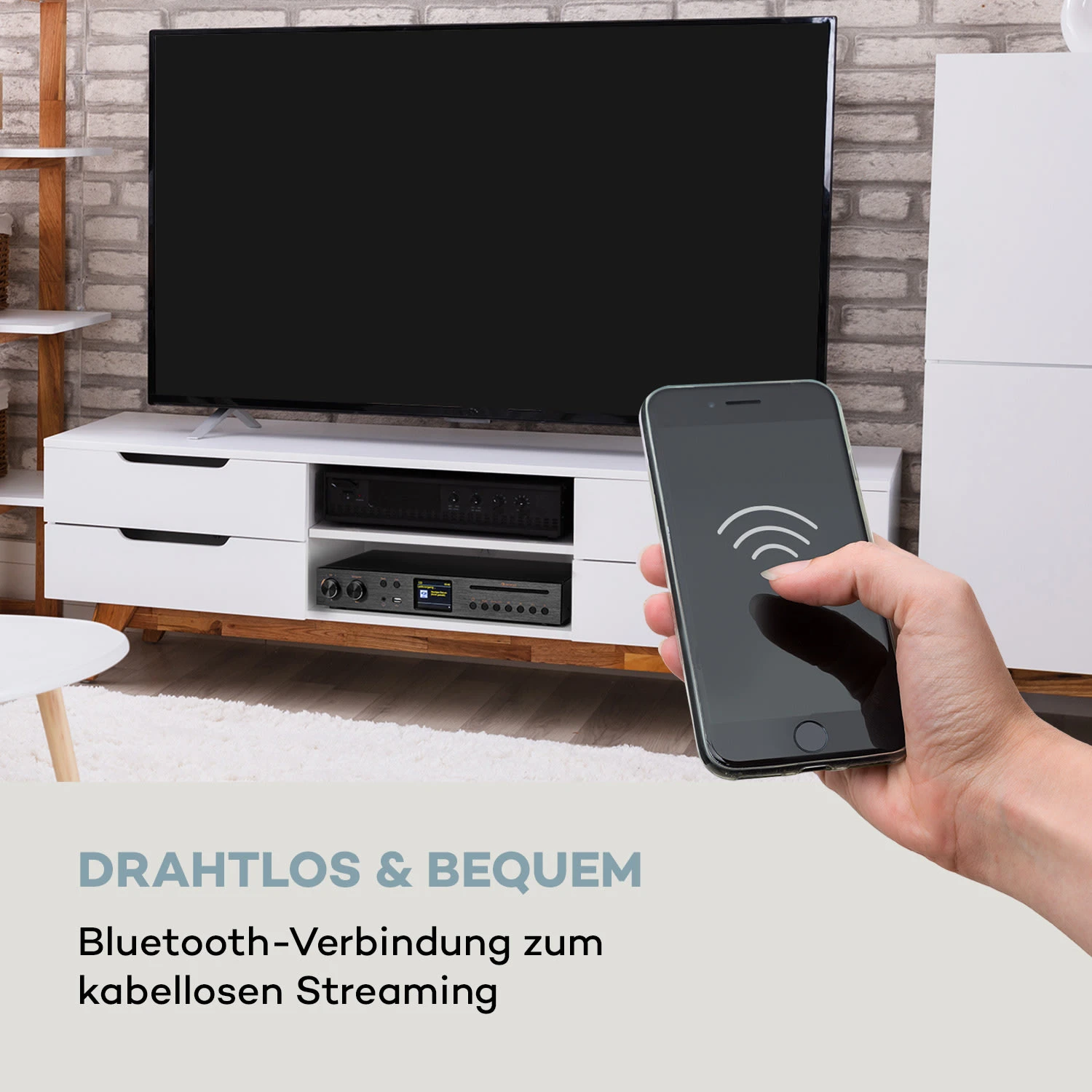 Black Star CD-HiFi-Receiver Verstärker Internet/DAB+/FM-Radio CD-Player WiFi 5 Black Star CD-HiFi-Receiver Verstärker Internet/DAB+/FM-Radio CD-Player WiFi – Bild 5