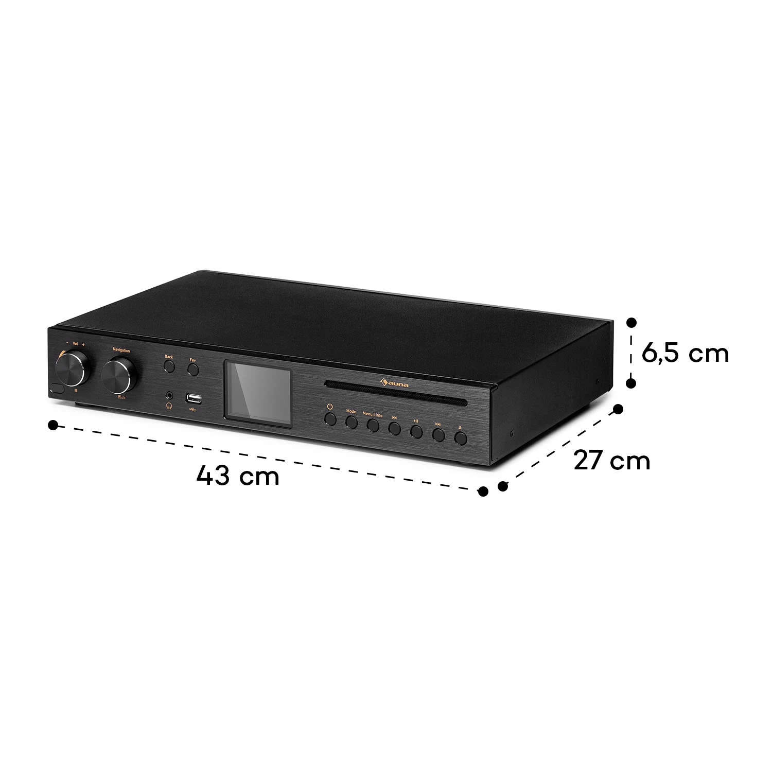Black Star CD-HiFi-Receiver Verstärker Internet/DAB+/FM-Radio CD-Player WiFi 10 Black Star CD-HiFi-Receiver Verstärker Internet/DAB+/FM-Radio CD-Player WiFi – Bild 10
