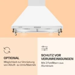 Victoria Dunstabzugshaube 60cm Retro-Design 644,5m³/h 2 LED-Lampen -Outdoor Grills Verkaufsgeschäft 10036449 de 0005 logo