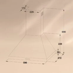 Victoria Dunstabzugshaube 60cm Retro-Design 644,5m³/h 2 LED-Lampen -Outdoor Grills Verkaufsgeschäft 10036449 de 0006 logo