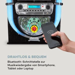 Graceland Mini Jukebox CD-Player Plattenspieler DAB+/FM-Radio LED -Outdoor Grills Verkaufsgeschäft 10036452 de 0005 logo