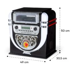 Graceland Mini Jukebox CD-Player Plattenspieler DAB+/FM-Radio LED -Outdoor Grills Verkaufsgeschäft 10036452 yy 0009 logo
