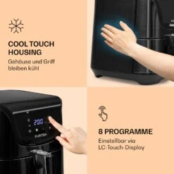 AeroVital Deluxe Heißluftfritteuse 1700W 5,4 Liter Edelstahl -Outdoor Grills Verkaufsgeschäft 10036476 de 0004 logo