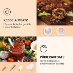 Mighty Mince Elektrischer Fleischwolf 500 - 1361 Watt 3 Lochscheiben -Outdoor Grills Verkaufsgeschäft 10036478 de 0004 logo