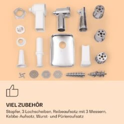 Mighty Mince Elektrischer Fleischwolf 500 - 1361 Watt 3 Lochscheiben -Outdoor Grills Verkaufsgeschäft 10036478 de 0007 logo