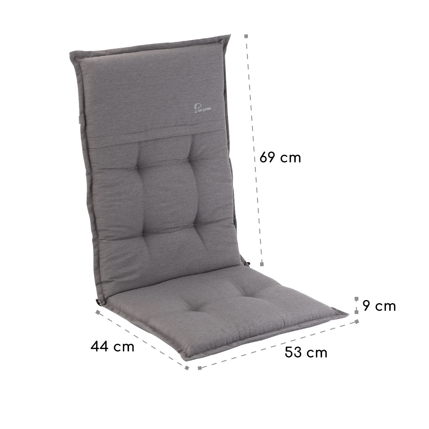 Coburg Polsterauflage Sesselauflage Gartenstuhl Polyester 53x117x9cm 5 Coburg Polsterauflage Sesselauflage Gartenstuhl Polyester 53x117x9cm – Bild 5