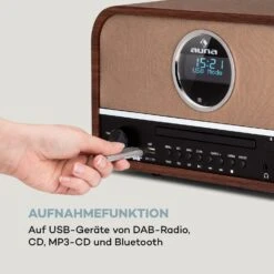 Auna Columbia DAB Radio 60 W CD-Player DAB+/UKW-Tuner USB-Aufnahme Bluetooth -Outdoor Grills Verkaufsgeschäft 10037436 de 0007 logo