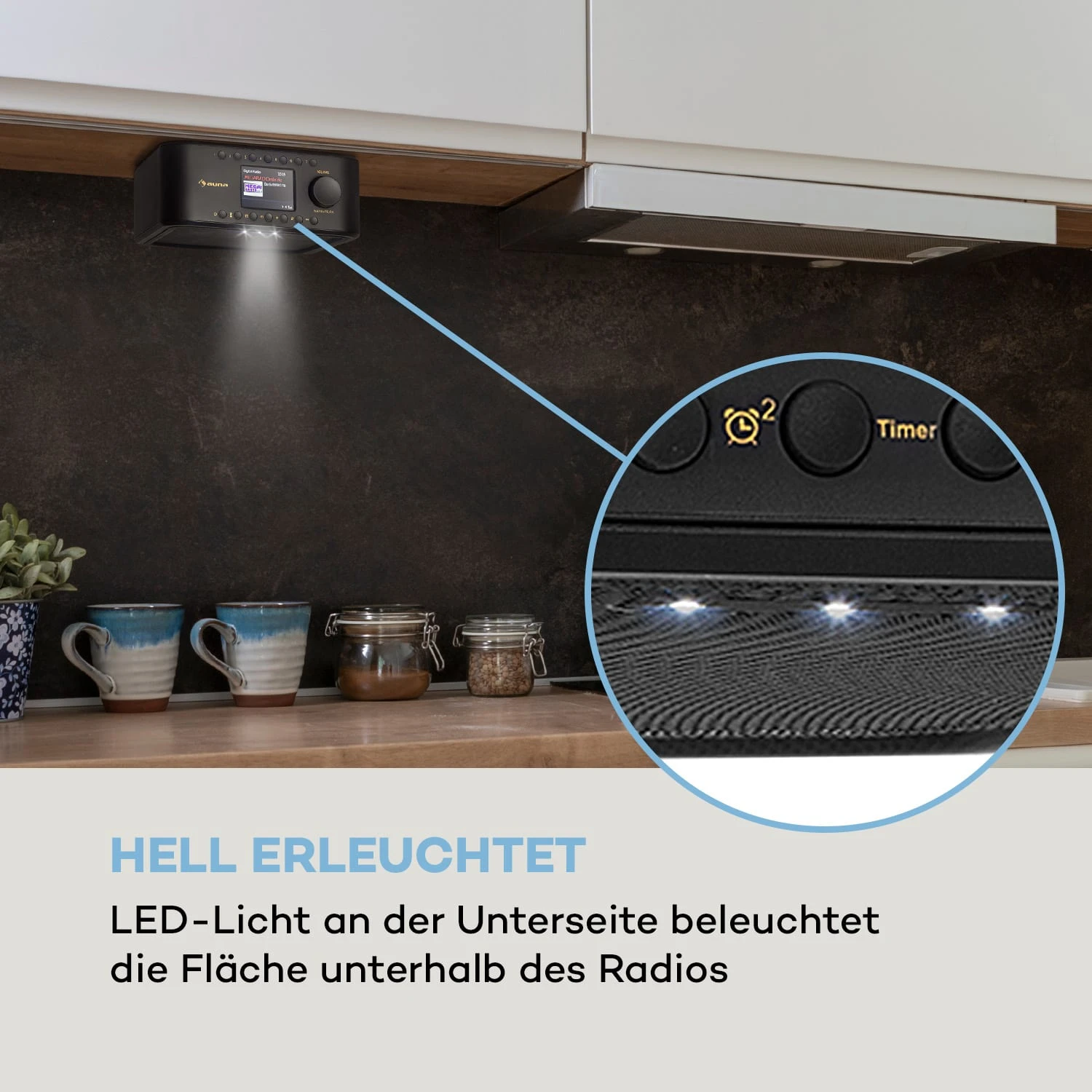 Sound Maître DAB Küchenradio Unterbau DAB+/UKW BT AUX 6 Sound Maître DAB Küchenradio Unterbau DAB+/UKW BT AUX – Bild 6