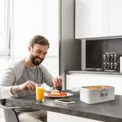 Delaware Brotkasten Metall 30x16x20,5 Cm Klappdeckel Lüftungslöcher -Outdoor Grills Verkaufsgeschäft 10037443 yy 0003 logo