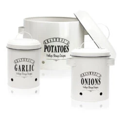 Georgia Vorratsbehälter 3er-Set Emaille-Stahlblech Vintage Rostfrei -Outdoor Grills Verkaufsgeschäft 10037447 yy 0003 logo