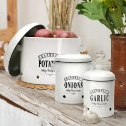 Georgia Vorratsbehälter 3er-Set Emaille-Stahlblech Vintage Rostfrei -Outdoor Grills Verkaufsgeschäft 10037447 yy 0004 logo