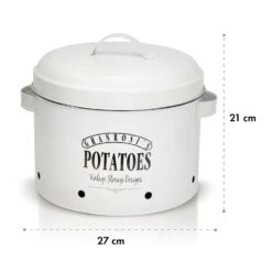 Idaho Kartoffeltopf Emaille-Stahlblech Ca. 27 X 21 X 23,5 Cm Rostfrei -Outdoor Grills Verkaufsgeschäft 10037449 yy 0006 logo