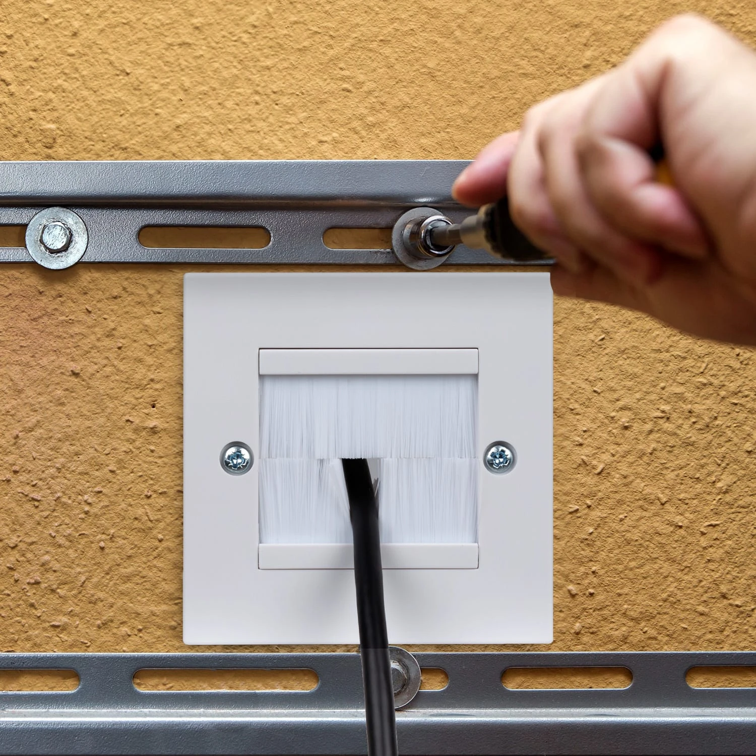 Kabelblende 2er-Set Ca. 86 X 86 Mm 3 Kabelblende 2er-Set Ca. 86 X 86 Mm – Bild 3