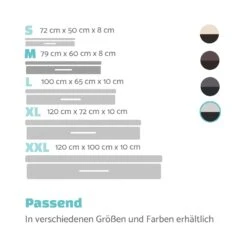 Balu Hundebett Hundekissen | Waschbar | Orthopädisch | Rutschfest | Atmungsaktiver Memory-Schaum | Größe M (79 X 8 X 60 Cm) -Outdoor Grills Verkaufsgeschäft 10037565 de 0007 logo