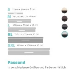 Balu Hundebett Hundekissen | Waschbar | Orthopädisch | Rutschfest | Atmungsaktiver Memory-Schaum | Größe XL (120 X 10 X 72 Cm) -Outdoor Grills Verkaufsgeschäft 10037567 de 0007 logo