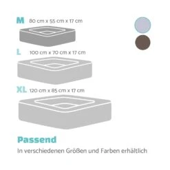 Bruno Hundebett Hundekorb | Waschbar | Orthopädisch | Rutschfest | Atmungsaktiv | Memory-Schaum | Größe M (80 X 17 X 55 Cm) -Outdoor Grills Verkaufsgeschäft 10037582 de 0007 logo