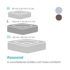 Bruno Hundebett Hundekorb | Waschbar | Orthopädisch | Rutschfest | Atmungsaktiv | Memory-Schaum | Größe L (100 X 17 X 70 Cm) -Outdoor Grills Verkaufsgeschäft 10037583 de 0007 logo