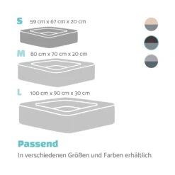 Emma Hundebett Hundekorb | Waschbar | Rutschfest | Atmungsaktiv | Wendematratze | Kissen | Größe S (67 X 20 X 59 Cm) -Outdoor Grills Verkaufsgeschäft 10037607 de 0007 logo