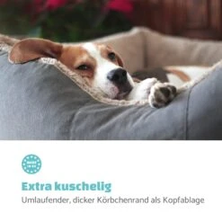 Emma Hundebett Hundekorb | Waschbar | Rutschfest | Atmungsaktiv | Wendematratze | Kissen | Größe M (80 X 20 X 70 Cm) -Outdoor Grills Verkaufsgeschäft 10037611 de 0004 logo