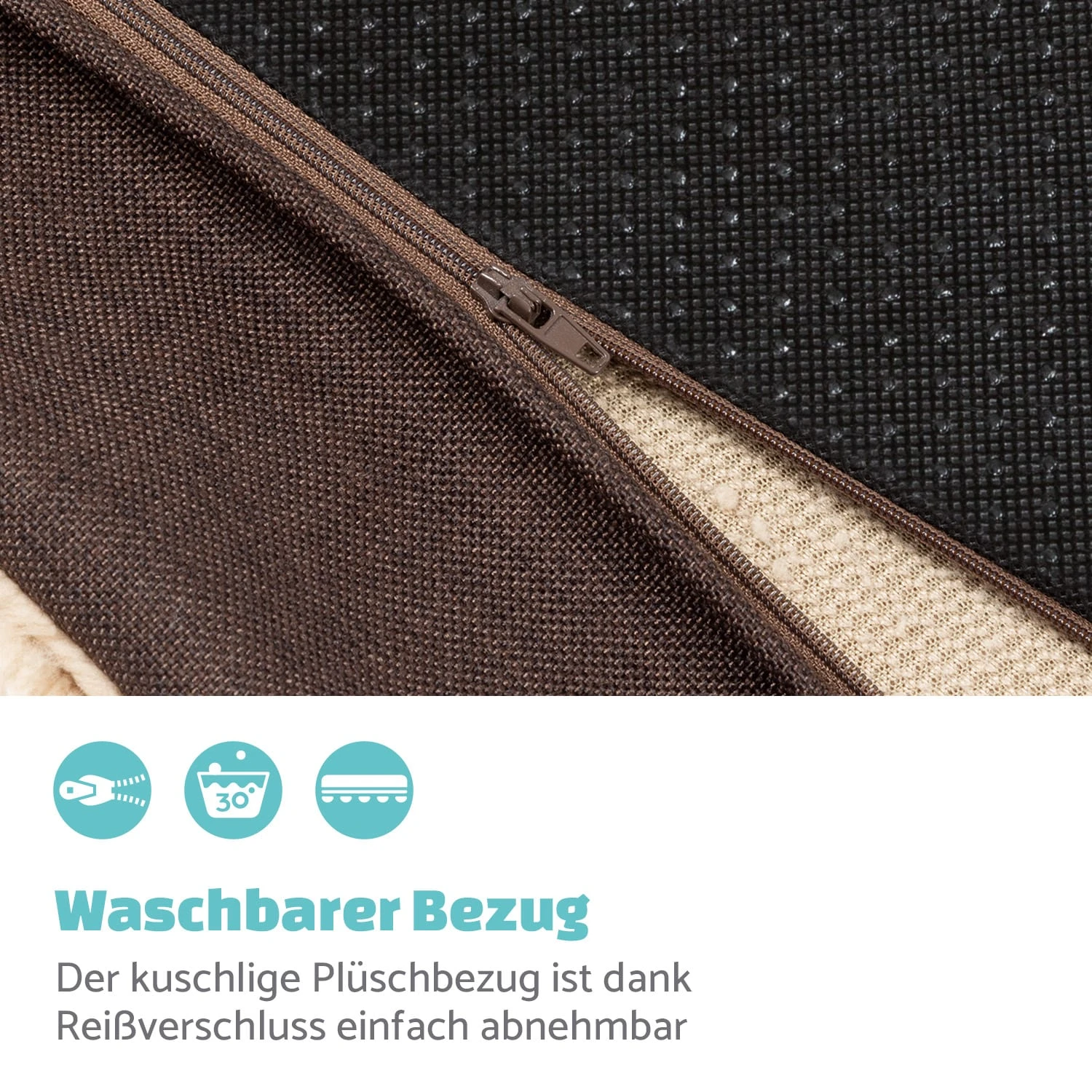 Balu XL Hundebett Ersatzbezug Waschbar Rutschfest Atmungsaktiv 2 Balu XL Hundebett Ersatzbezug Waschbar Rutschfest Atmungsaktiv – Bild 2