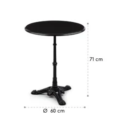 Patras Bistro-Tisch Marmortischplatte Ø60cm Gusseiserner Standfuß -Outdoor Grills Verkaufsgeschäft 10037741 yy 0008 logo