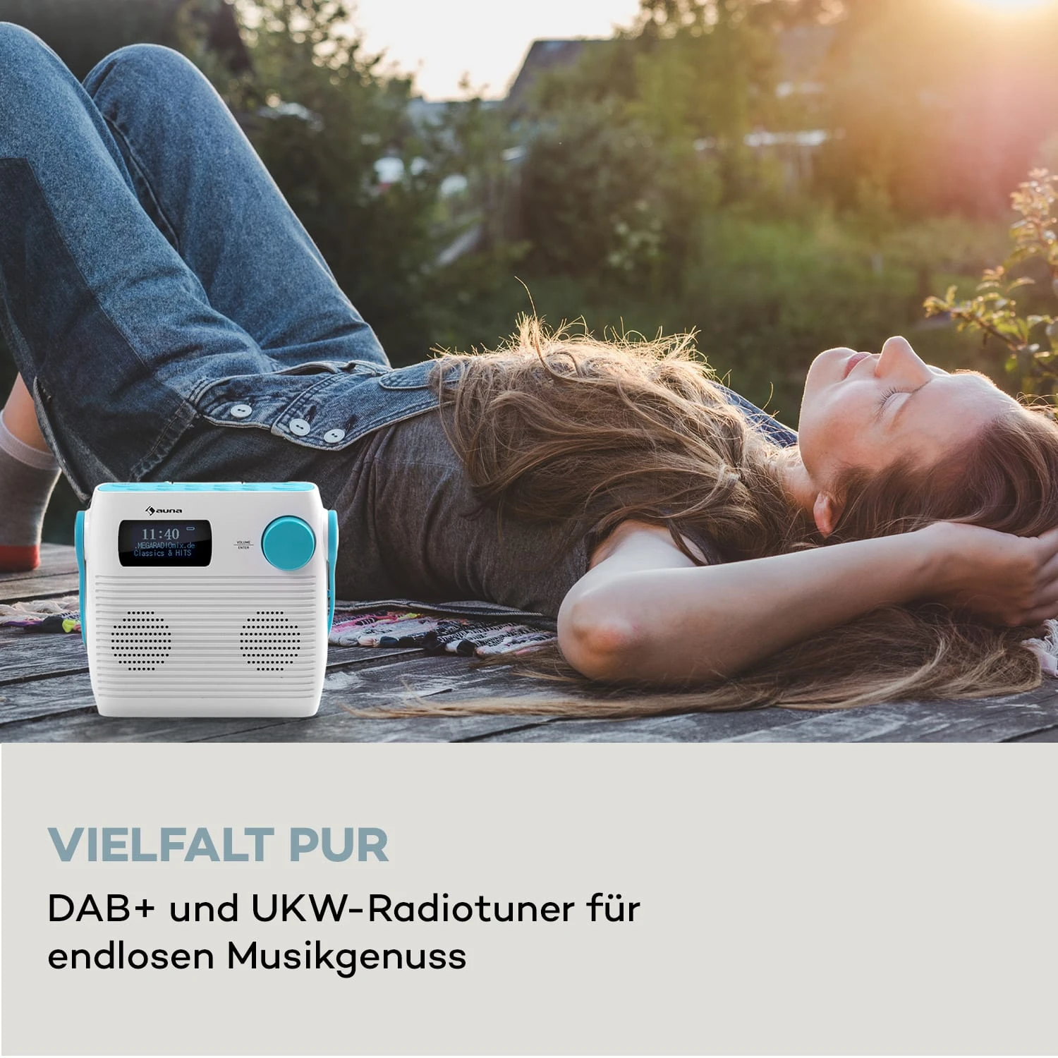 Splash Duschradio BT DAB+/UKW IPX4 USB-Port Kopfhöreranschluss USB-C Akku 2 Splash Duschradio BT DAB+/UKW IPX4 USB-Port Kopfhöreranschluss USB-C Akku – Bild 2