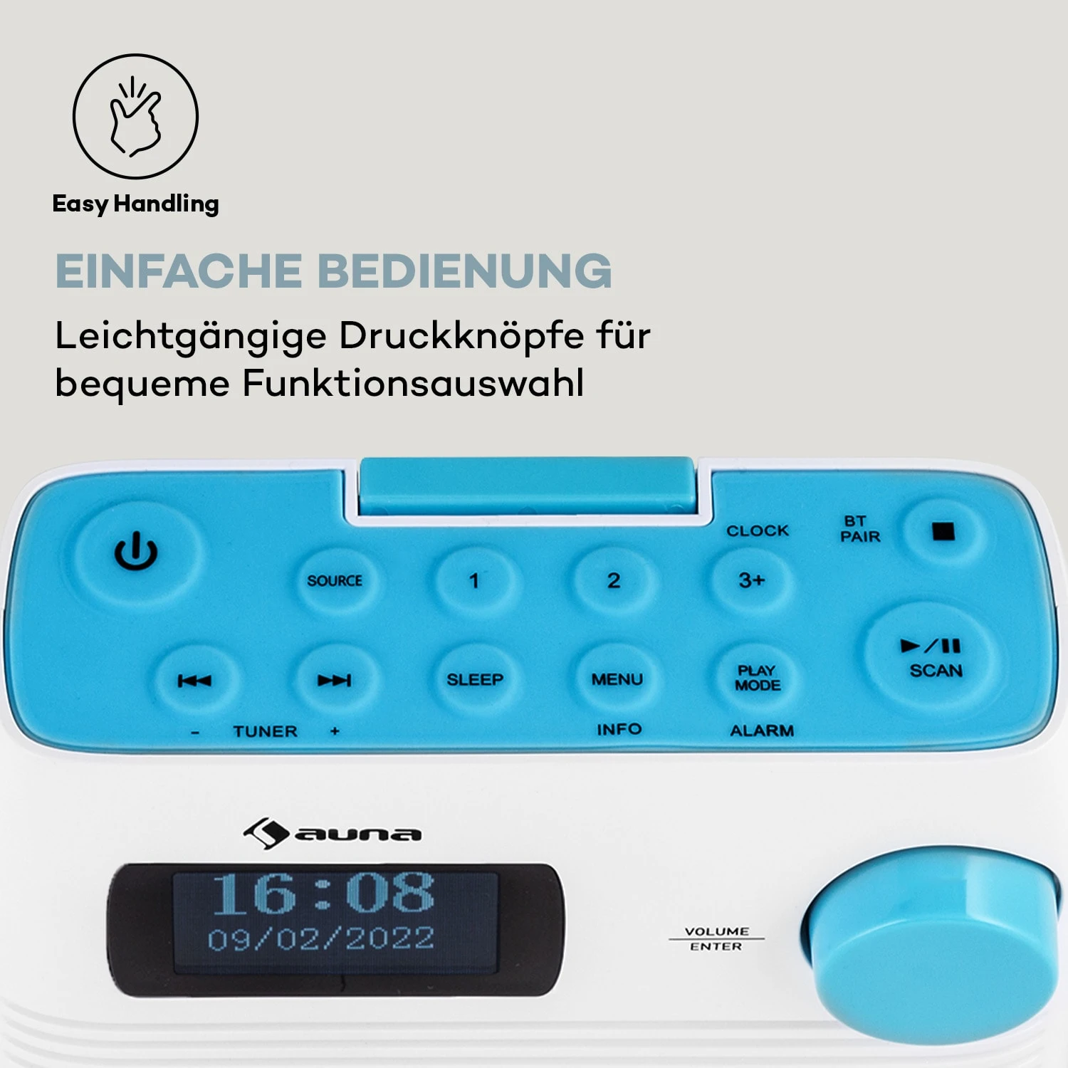 Splash Duschradio BT DAB+/UKW IPX4 USB-Port Kopfhöreranschluss USB-C Akku 7 Splash Duschradio BT DAB+/UKW IPX4 USB-Port Kopfhöreranschluss USB-C Akku – Bild 7